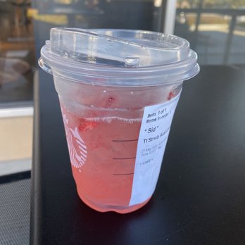 Starbucks - Strawberry Acai Lemonade Refresher - Coffee & Tea Near Me - Cupertino, California Starbucks - Strawberry Acai Lemonade Refresher - Coffee & Tea Near Me - Cupertino, California