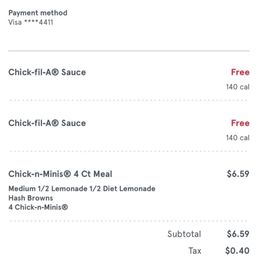 Time I paid for my food Time I paid for my food