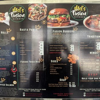Mel's Fusion Kitchen - Menu - Asian Fusion Near Me - The Bronx, New York