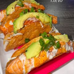 Cooked Salmon Tacos