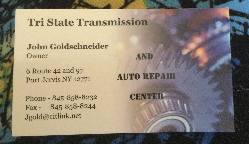 TRISTATE TRANSMISSIONS Updated September 2024 6 State Routes 42 And 97, Port Jervis, New