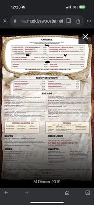 Menu photo 2 Muddy Waters Cafe & Grille Wooster, OH