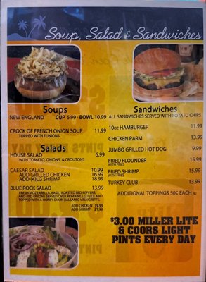 Menu photo 2 Blue Rock Cafe Keyport, NJ Menu photo 2 Blue Rock Cafe Keyport, NJ