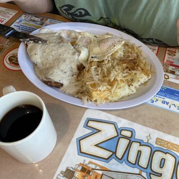 Zingo's Cafe - Chicken fried steak and eggs - Breakfast & Brunch Near Me - Bakersfield, California
