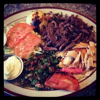 Tabboule - Shawarma platter with beef and chicken. Tabboule instead of rice. Very delicious. - Lebanese Near Me - Ridgewood, New Jersey Tabboule - Shawarma platter with beef and chicken. Tabboule instead of rice. Very delicious. - Lebanese Near Me - Ridgewood, New Jersey