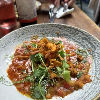 The Turf Tavern - Hake and Romesco Ragout - Pubs Near Me - Oxford, OXF The Turf Tavern - Hake and Romesco Ragout - Pubs Near Me - Oxford, OXF