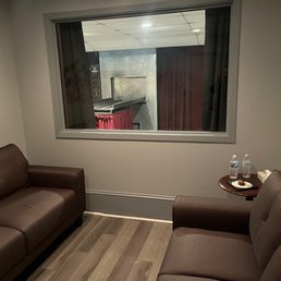 This is the private room where you can stay and oversee the cremation process if you choose to attend.