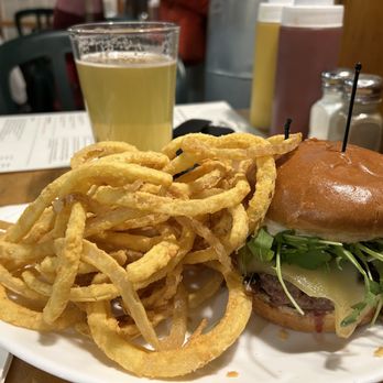 Mr Bartley's Burger Cottage - Why I came ... Jason Tatum burger Swiss cheese, mushrooms, garlic aoli, arugula, toasted bun, Allagash draft - Burgers Near Me - Cambridge, Massachusetts Mr Bartley's Burger Cottage - Why I came ... Jason Tatum burger Swiss cheese, mushrooms, garlic aoli, arugula, toasted bun, Allagash draft - Burgers Near Me - Cambridge, Massachusetts