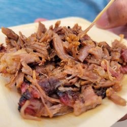 Wild Fork - Pulled pork sample.