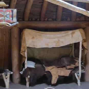 Knife River Indian Villages - Example of Sleeping Area in Earthen Lodge IMG_9626 - Landmarks & Historical Buildings Near Me Knife River Indian Villages - Example of Sleeping Area in Earthen Lodge IMG_9626 - Landmarks & Historical Buildings Near Me