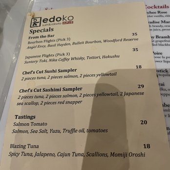 Edoko Sushi & Robata - Specials - Sushi Bars Near Me - Richardson, Texas Edoko Sushi & Robata - Specials - Sushi Bars Near Me - Richardson, Texas