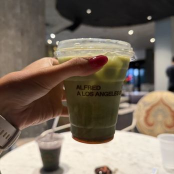 Alfred - Strawberry matcha - Coffee & Tea Near Me - Austin, Texas Alfred - Strawberry matcha - Coffee & Tea Near Me - Austin, Texas