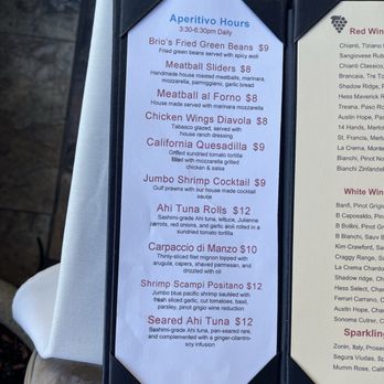 Brio Tuscany Grille - Happy hour menu as of February 2026 - Italian Near Me - Dana Point, California Brio Tuscany Grille - Happy hour menu as of February 2026 - Italian Near Me - Dana Point, California