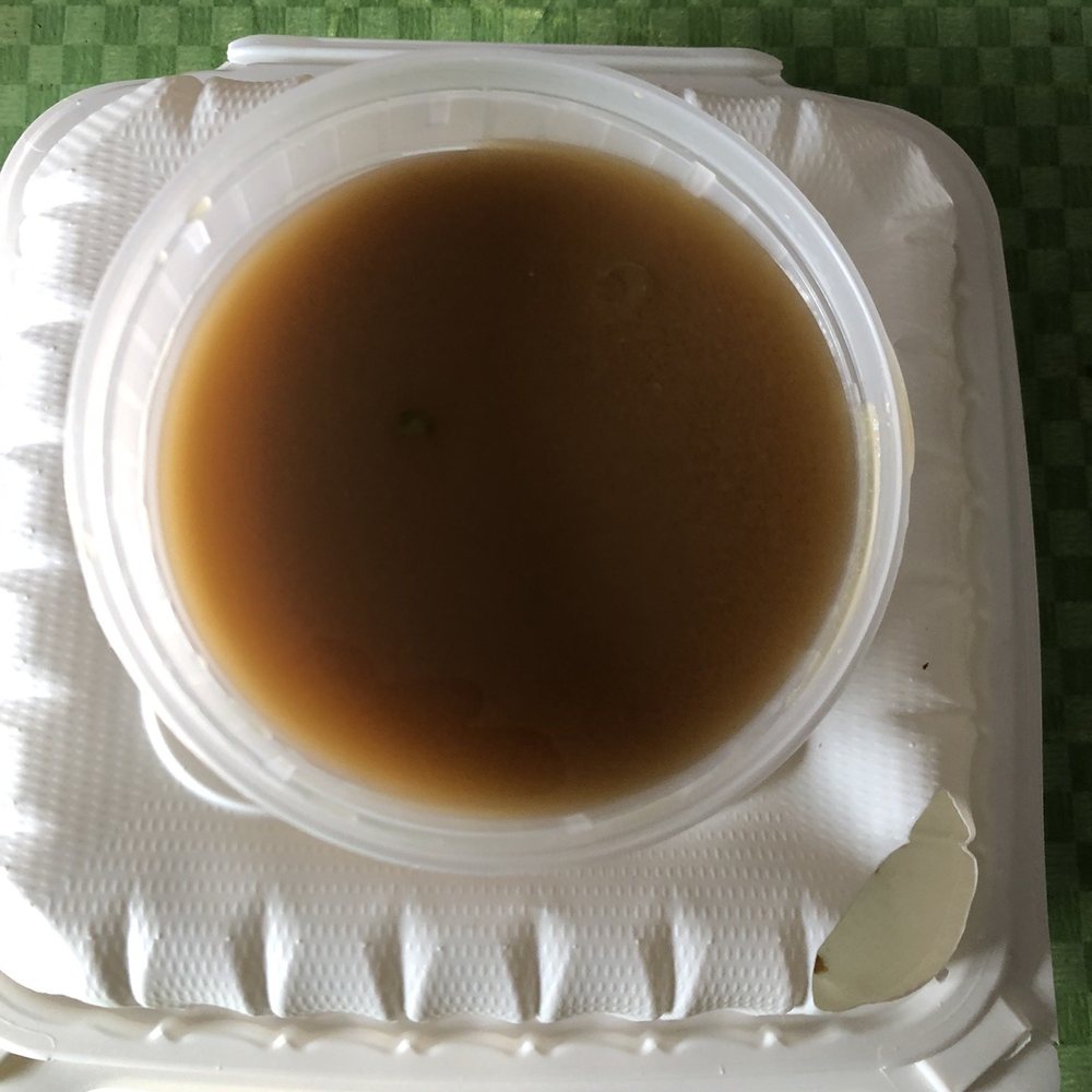 Joy Sushi - Miso soup atop air vented container - Japanese Near Me - San Leandro, California Joy Sushi - Miso soup atop air vented container - Japanese Near Me - San Leandro, California