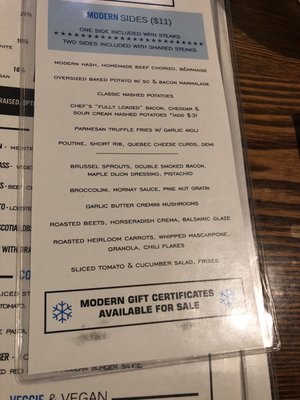 Menu photo 2 Modern Steak Calgary, AB