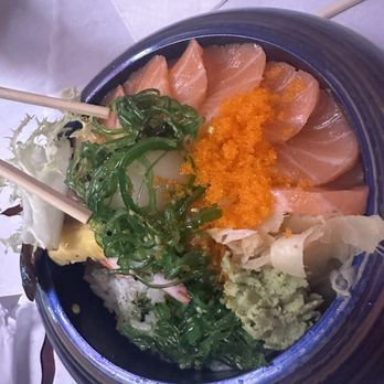 Kim's Sushi - Salmon Chirashi - Sushi Bars Near Me - West Orange, New Jersey