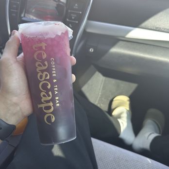 Teascape Coffee and Tea Bar - Lychee Dragon Fruit - Bubble Tea Near Me - Anaheim, California