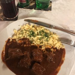 Restaurant Gasthof Mostwastl - Delicious goulash and great value.