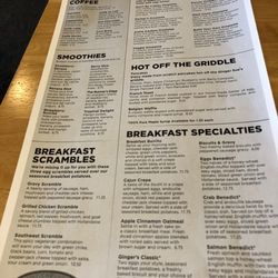Ginger Sue's - Menu