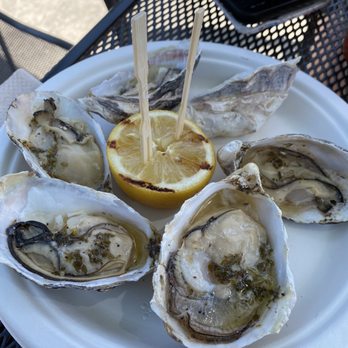 The Birds Cafe - BBQ Oysters with Herb Butter - Seafood Near Me - Bodega Bay, California The Birds Cafe - BBQ Oysters with Herb Butter - Seafood Near Me - Bodega Bay, California