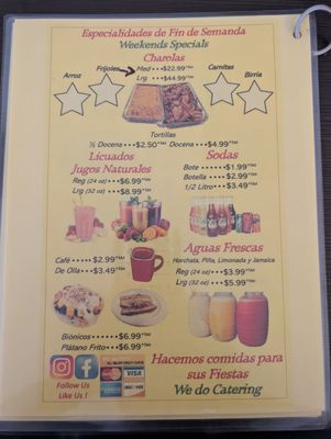 Menu photo 5 Yoguis Restaurant Bellflower, CA