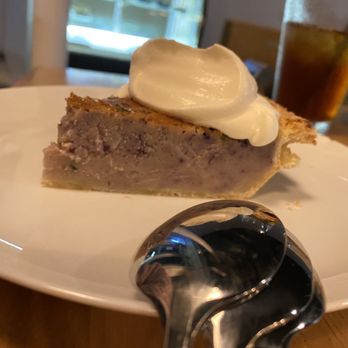 Commerce Cafe - Blueberry Thyme Buttermilk Pie - Cafes Near Me - Lockhart, Texas Commerce Cafe - Blueberry Thyme Buttermilk Pie - Cafes Near Me - Lockhart, Texas