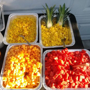 Taco El Botanas - Fruits display pineapple melon watermelon and mango - Caterers Near Me Taco El Botanas - Fruits display pineapple melon watermelon and mango - Caterers Near Me