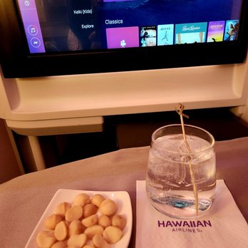 Hawaiian Airlines - Jul14: Mac nuts and a gin & tonic - Airlines Near Me - Los Angeles, California