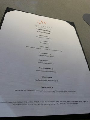 Menu photo 3 Rendition Tukwila, WA