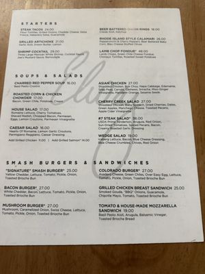 Menu photo 2 ELWAY'S Downtown Denver, CO