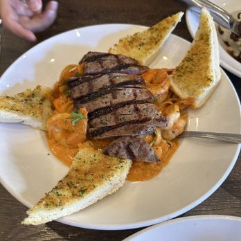 Rosine's Restaurant - Seafood Pasta with Added steak - American Near Me - Monterey, California Rosine's Restaurant - Seafood Pasta with Added steak - American Near Me - Monterey, California