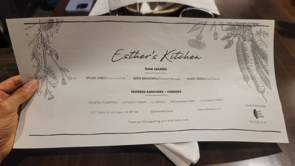 Menu photo 2 Esther's Kitchen Las Vegas, NV