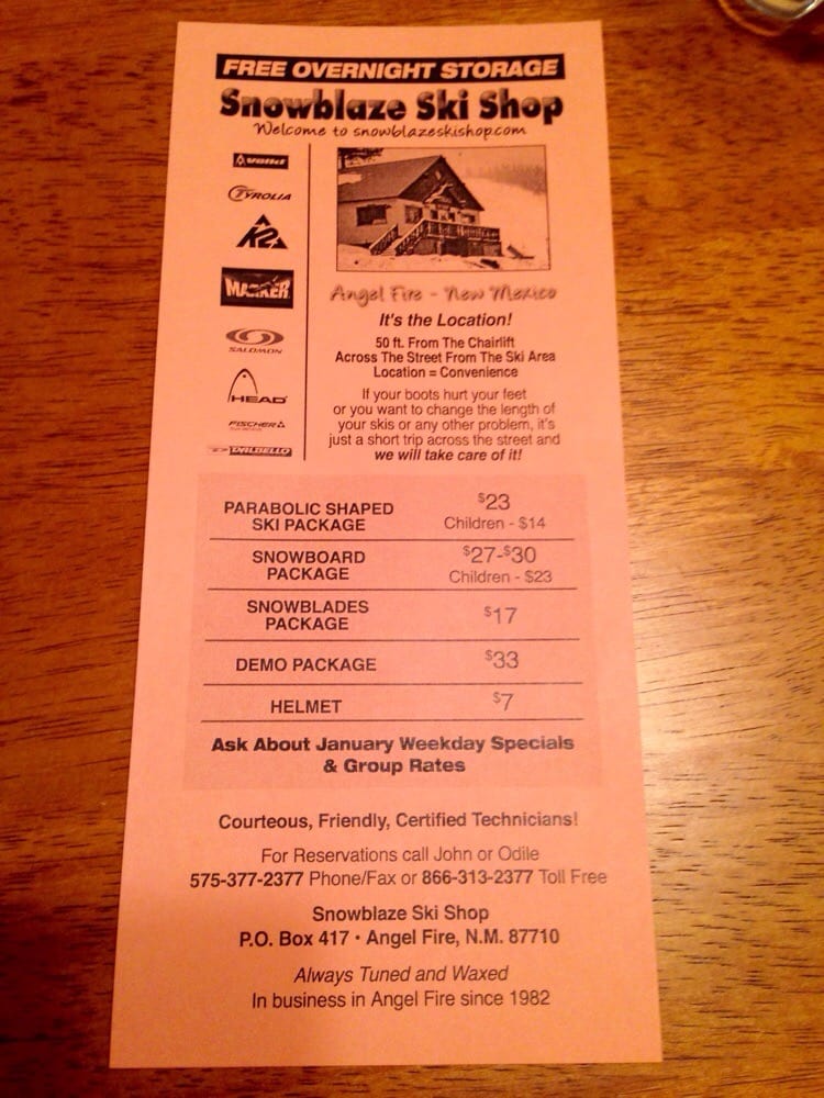 SNOWBLAZE SKI SHOP Updated August 2024 14 Five Springs Rd, Angel