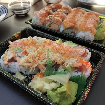 Zing Japanese Fusion - Mountain, James Bond, and Paradise rolls. - Japanese Near Me - Mishawaka, Indiana Zing Japanese Fusion - Mountain, James Bond, and Paradise rolls. - Japanese Near Me - Mishawaka, Indiana