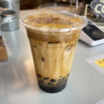 HoneyBoba - Dalgona brown sugar boba with a dash of pumpkin spice powder - Bubble Tea Near Me - Westbrook, Maine