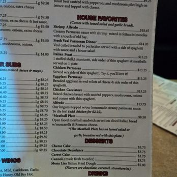 Mona Lisa Restaurant & Bar - Menu 1.25 - Pizza Near Me - Norfolk, Virginia Mona Lisa Restaurant & Bar - Menu 1.25 - Pizza Near Me - Norfolk, Virginia