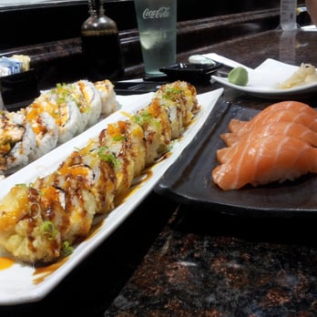 Sushi Shiro - Vegas roll, crazy boy roll, and salmon!! - Sushi Bars Near Me - Upland, California Sushi Shiro - Vegas roll, crazy boy roll, and salmon!! - Sushi Bars Near Me - Upland, California