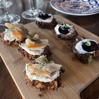 The Table & Vine - Potato pancakes - Caterers Near Me