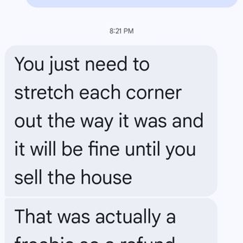 Steam Tech - The last part of the shady and responsibility-dodging response from Kirk at Steam Tech - Carpet Cleaning Near Me - San Luis Obispo , California