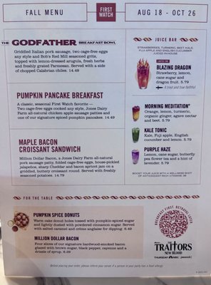 Menu photo 2 First Watch Braselton, GA Menu photo 2 First Watch Braselton, GA