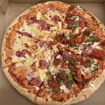 Red Pepper Pizzeria & Pasta - Carnation - 1/2 supreme 1/2 Hawaiian Large 14" pizza - Pizza Near Me - Carnation, Washington Red Pepper Pizzeria & Pasta - Carnation - 1/2 supreme 1/2 Hawaiian Large 14" pizza - Pizza Near Me - Carnation, Washington