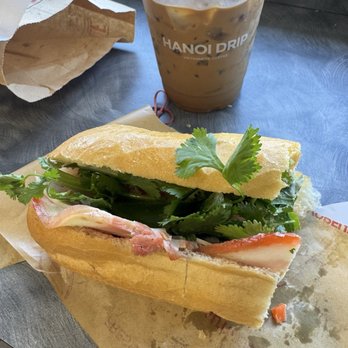 Hanoi Drip Coffee - Red meat (pork) banh mi - Fast Food Near Me - Richmond, British Columbia