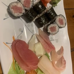Sashimi sushi lunch combo