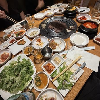 Mo Ran Gak Restaurant - Banchan spread - Barbeque Near Me - Fullerton, California Mo Ran Gak Restaurant - Banchan spread - Barbeque Near Me - Fullerton, California