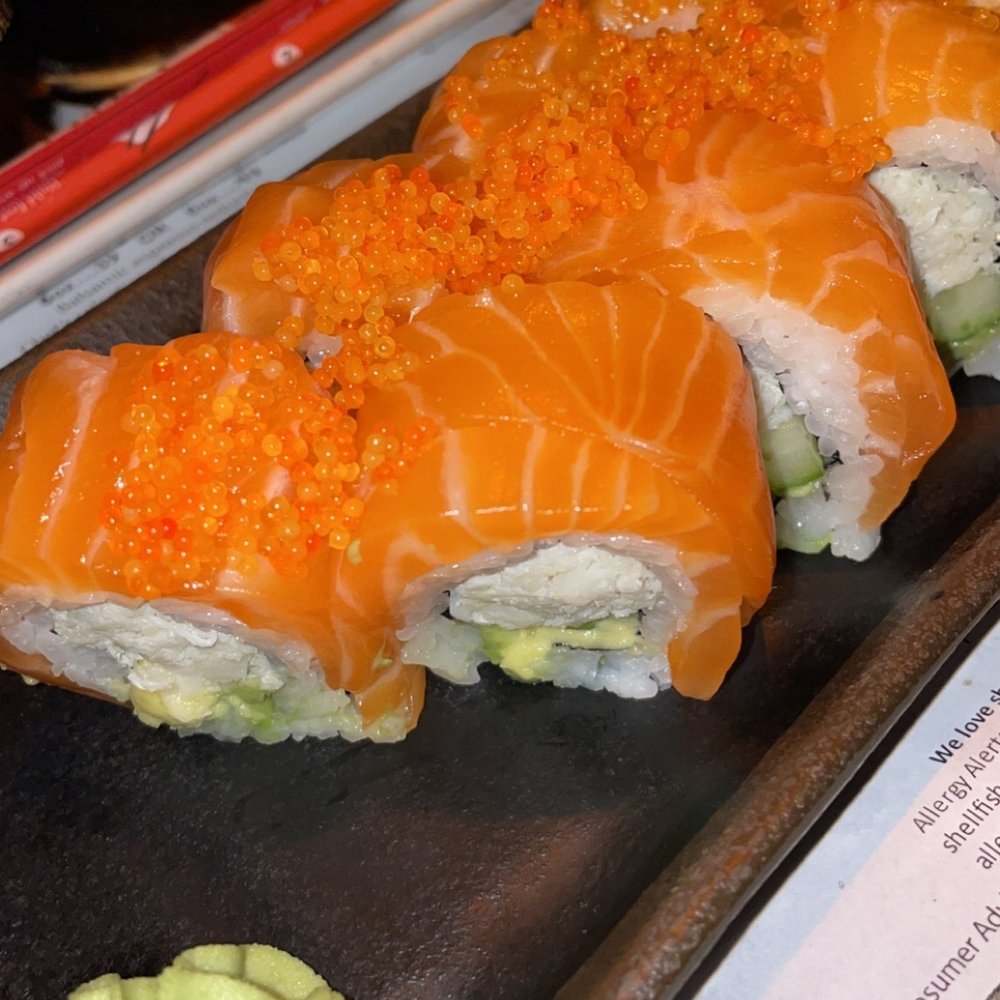 Fins At Sharky's - Alaskan roll - Steakhouses Near Me - Venice, Florida Fins At Sharky's - Alaskan roll - Steakhouses Near Me - Venice, Florida