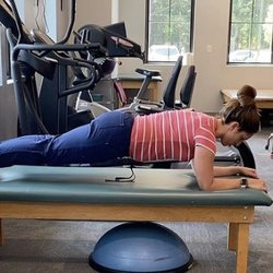 Thomas Nicolla Physical Therapy - Our PT, Sam demonstrates proper plank form!