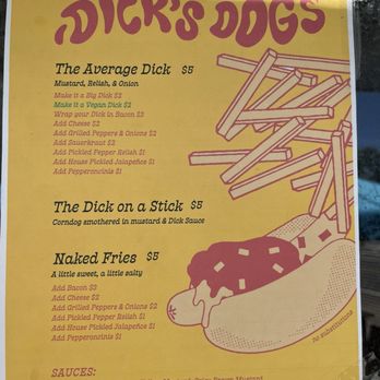 Dick’s Dogs - Menu 10/2024 - Hot Dogs Near Me