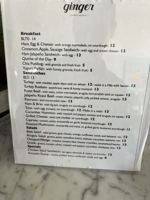 Menu photo 5 Ginger Corner Market Pasadena, CA