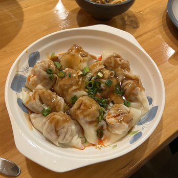 Yum Dumpling - Shrimp & pork wonton in chili sauce - Noodles Near Me - Orange, California