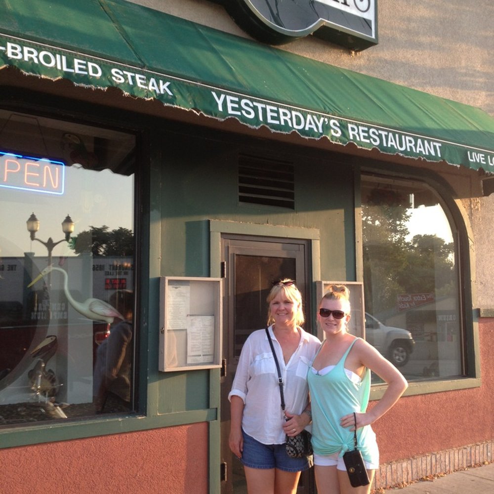 Yesterday's Restaurant - two women standing in front of a restaurant - Seafood Near Me - Arnolds Park, Iowa Yesterday's Restaurant - two women standing in front of a restaurant - Seafood Near Me - Arnolds Park, Iowa